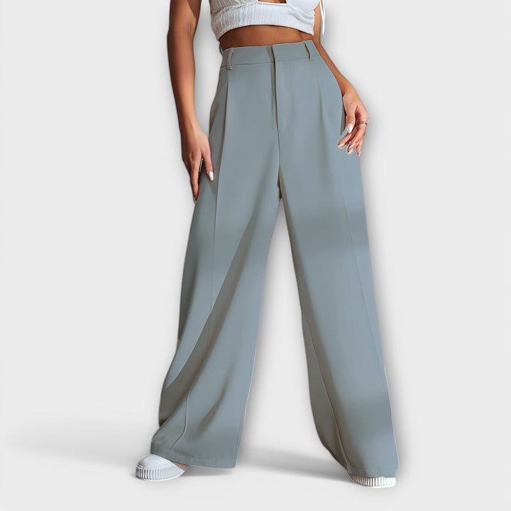 Iara - High Waist Trousers with Wide Legs